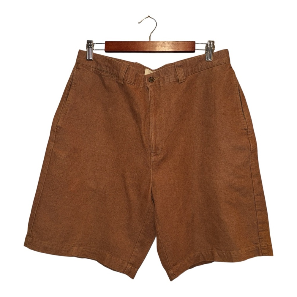 GAP Men's‎ brown linen/cotton shorts size 34